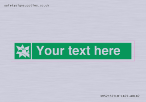 Custom Break Glass Sign